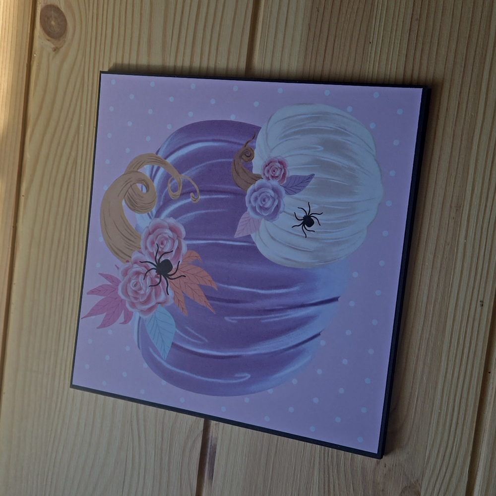 Handmade Halloween Folio Card 6x6 Mini Scrapbook Album